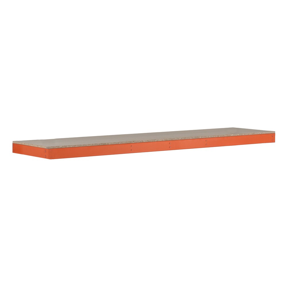 Immagine del prodotto: Ripiano per scaffalatura a campata larga SCHULTE, con pianetti in truciolato, LxP 1.536 x 469 mm, arancione