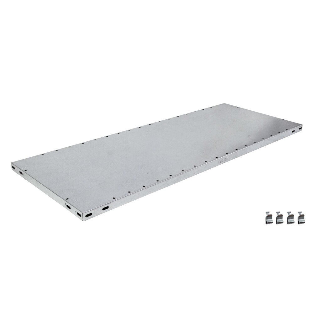 Immagine del prodotto: Ripiano per scaffalatura a ripiani SCHULTE, sistema a incastro, portata per piano 150 kg, zincato, LxP 1.300 x 600 mm