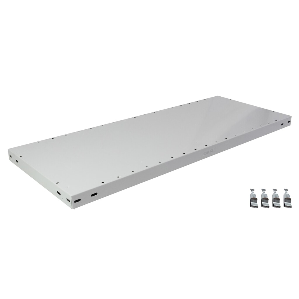 Immagine del prodotto: Ripiano MULTIplus330 per scaffalatura a ripiani SCHULTE, portata per ripiano 330 kg, grigio chiaro, LxP 1.000 x 500 mm