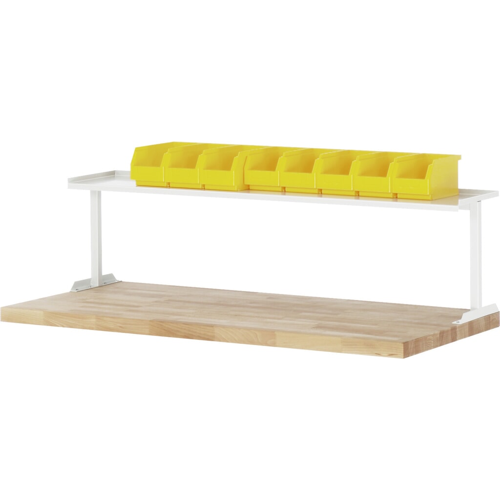 Ripiano RAU per montaggio su banco da lavoro, AxLxP 375 x 1.250 x 300 mm Immagine del prodotto n. 2: Ripiano RAU per montaggio su banco da lavoro, AxLxP 375 x 1.250 x 300 mm