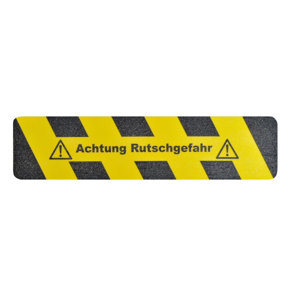 Rivestimento antiscivolo m2™ "Attenzione pericolo di scivolamento", LxL 610 x 150 mm Immagine del prodotto: Rivestimento antiscivolo m2™ "Attenzione pericolo di scivolamento", LxL 610 x 150 mm