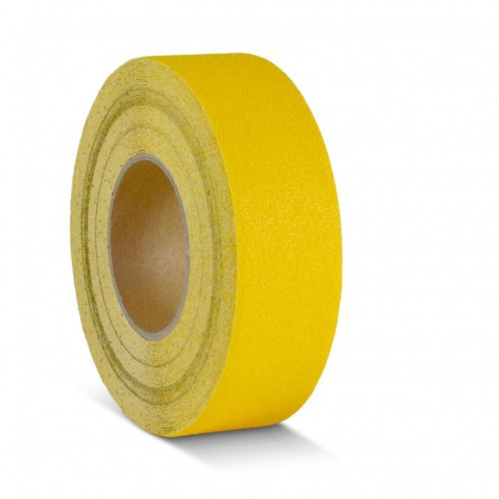 Rivestimento antiscivolo m2™, duttile, rullo, larghezza 50 mm, giallo Immagine del prodotto: Rivestimento antiscivolo m2™, duttile, rullo, larghezza 50 mm, giallo