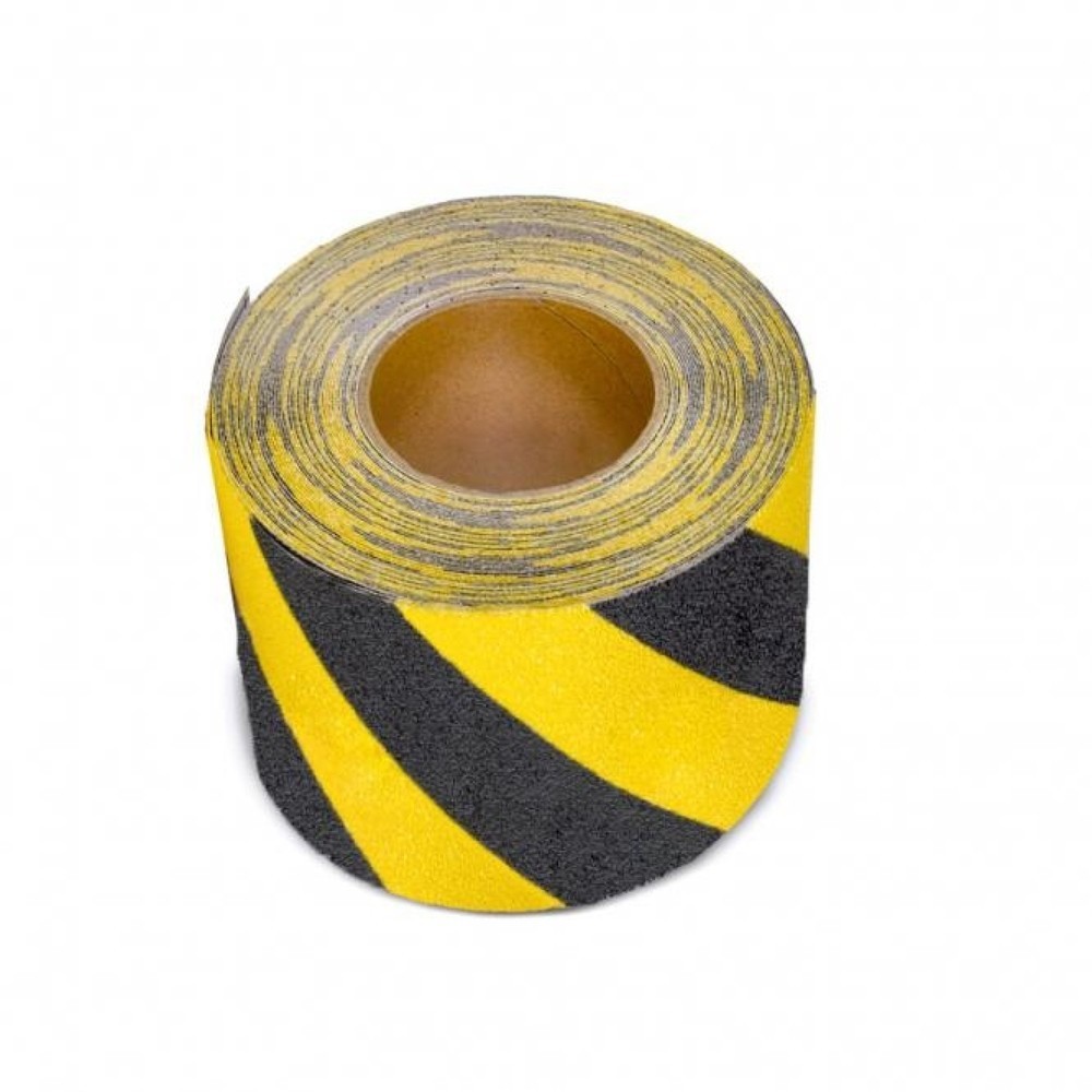 Immagine del prodotto: Rivestimento antiscivolo m2™, duttile, rullo, larghezza 150 mm, nero-giallo