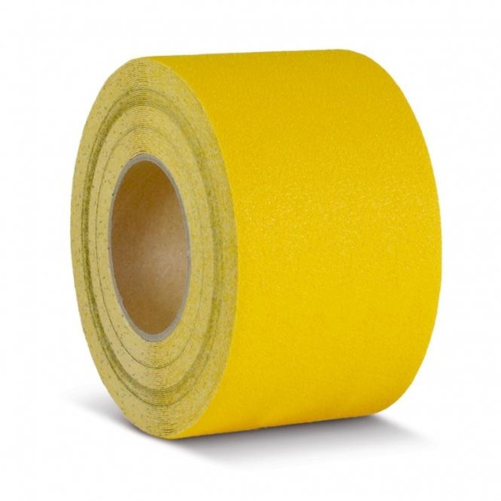 Immagine del prodotto n. 1: Rivestimento antiscivolo m2™, marcatura di avvertimento, rotolo, larghezza 100 mm, giallo