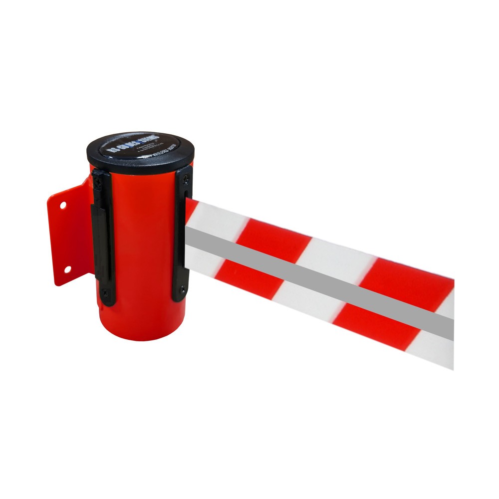 Immagine del prodotto n. 1: RS-GUIDESYSTEMS® cassetta cinghia GLW 45-D REFLECTO,montaggio a parete, lunghezza 2,3 m, larghezza 50 mm, alloggiamento rosso, cinghia rossa/bianca