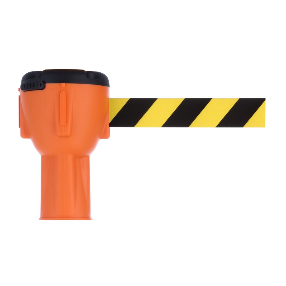 Immagine del prodotto: RS-GUIDESYSTEMS® Rialzo per cono stradale SK 900, lunghezza 9 m, alloggiamento arancione, cinghia nera/gialla