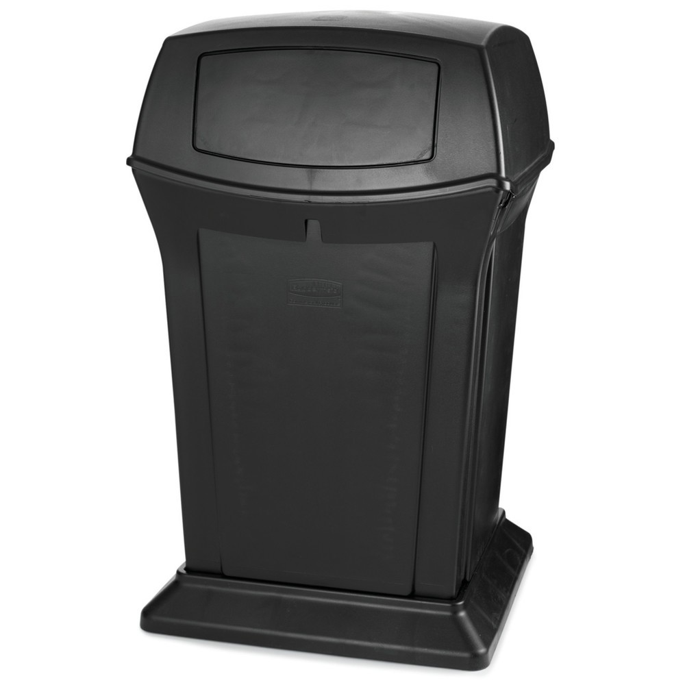 Immagine del prodotto n. 1: Rubbermaid Ranger® - Contenitore per rifiuti, 2 alette, 170,3 litri, colore: Nero