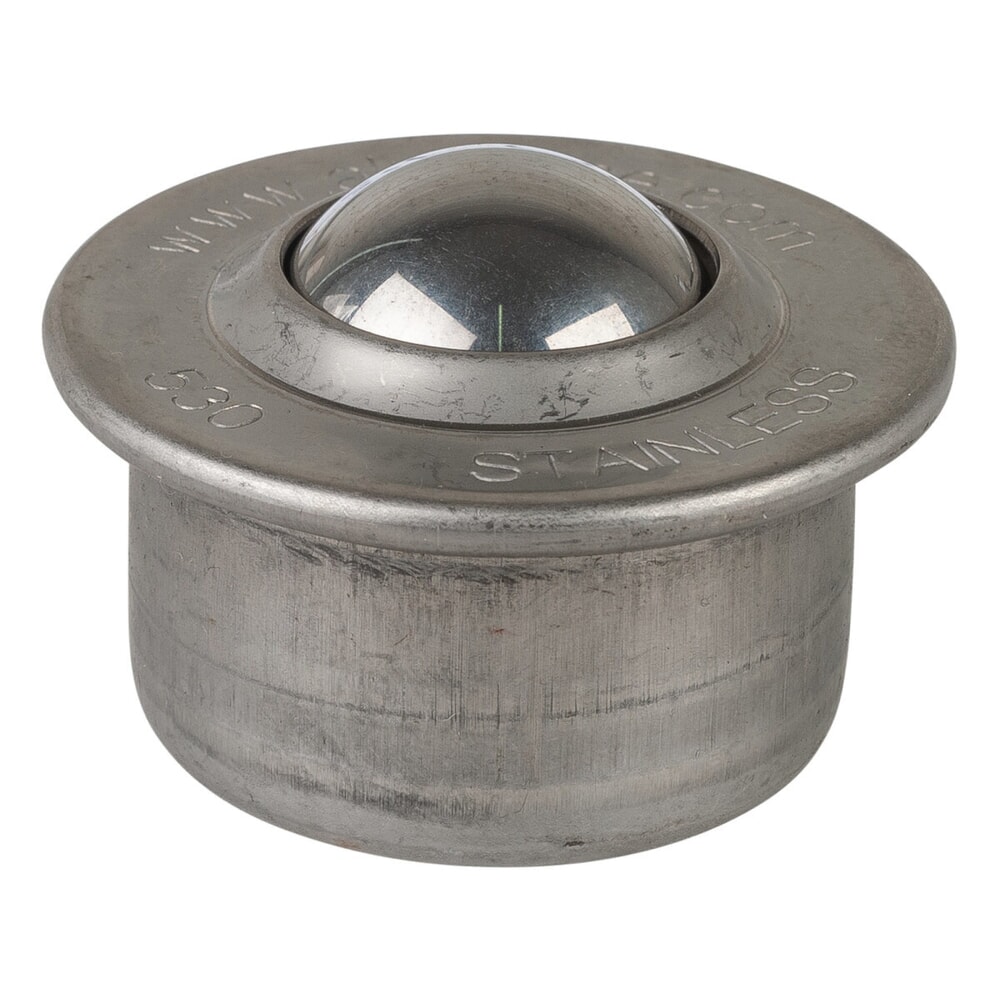 Immagine del prodotto n. 1: Rullo a sfera, acciaio, Nirosta anti-ruggine, Ø 30 mm, portata 190 kg