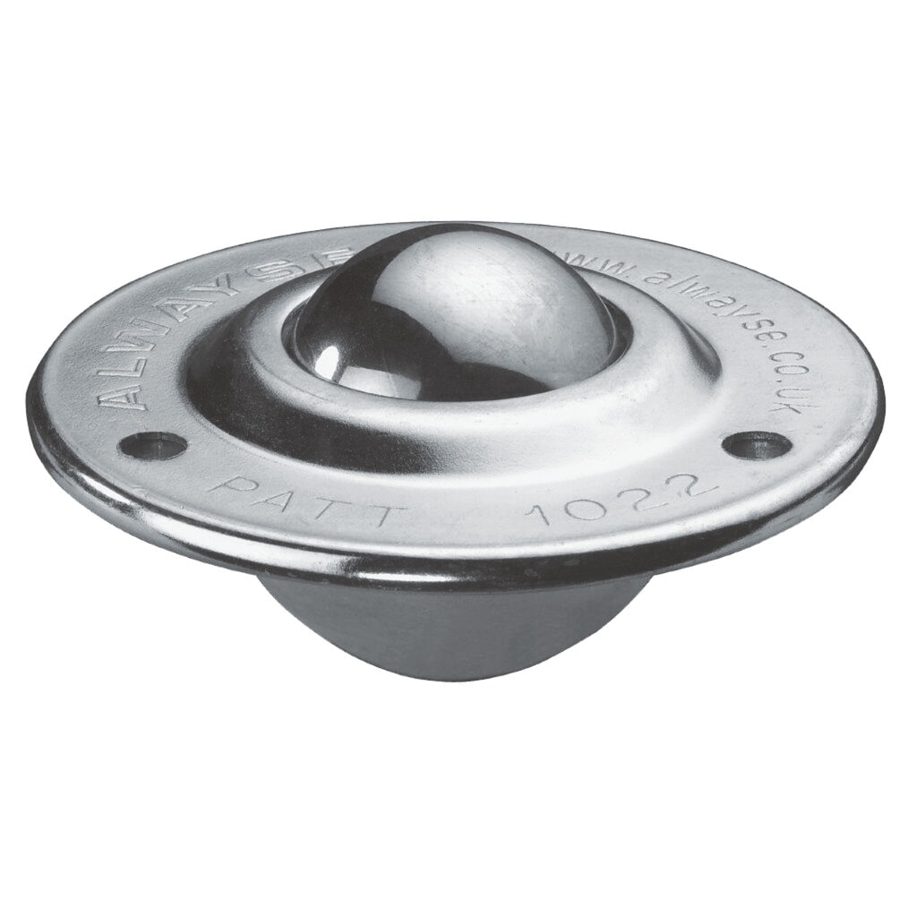 Rullo a sfera con foro di fissaggio, acciaio, Ø 19 mm, portata 25 kg Immagine del prodotto n. 2: Rullo a sfera con foro di fissaggio, acciaio, Ø 19 mm, portata 25 kg