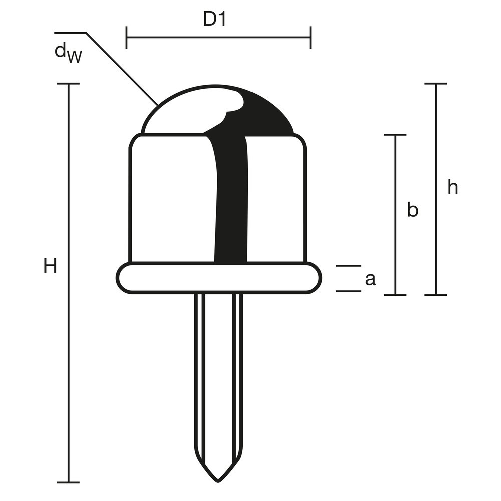Immagine del prodotto n. 3: Rullo a sfera con perno filettato, acciaio, Ø 16 mm, portata 12 kg