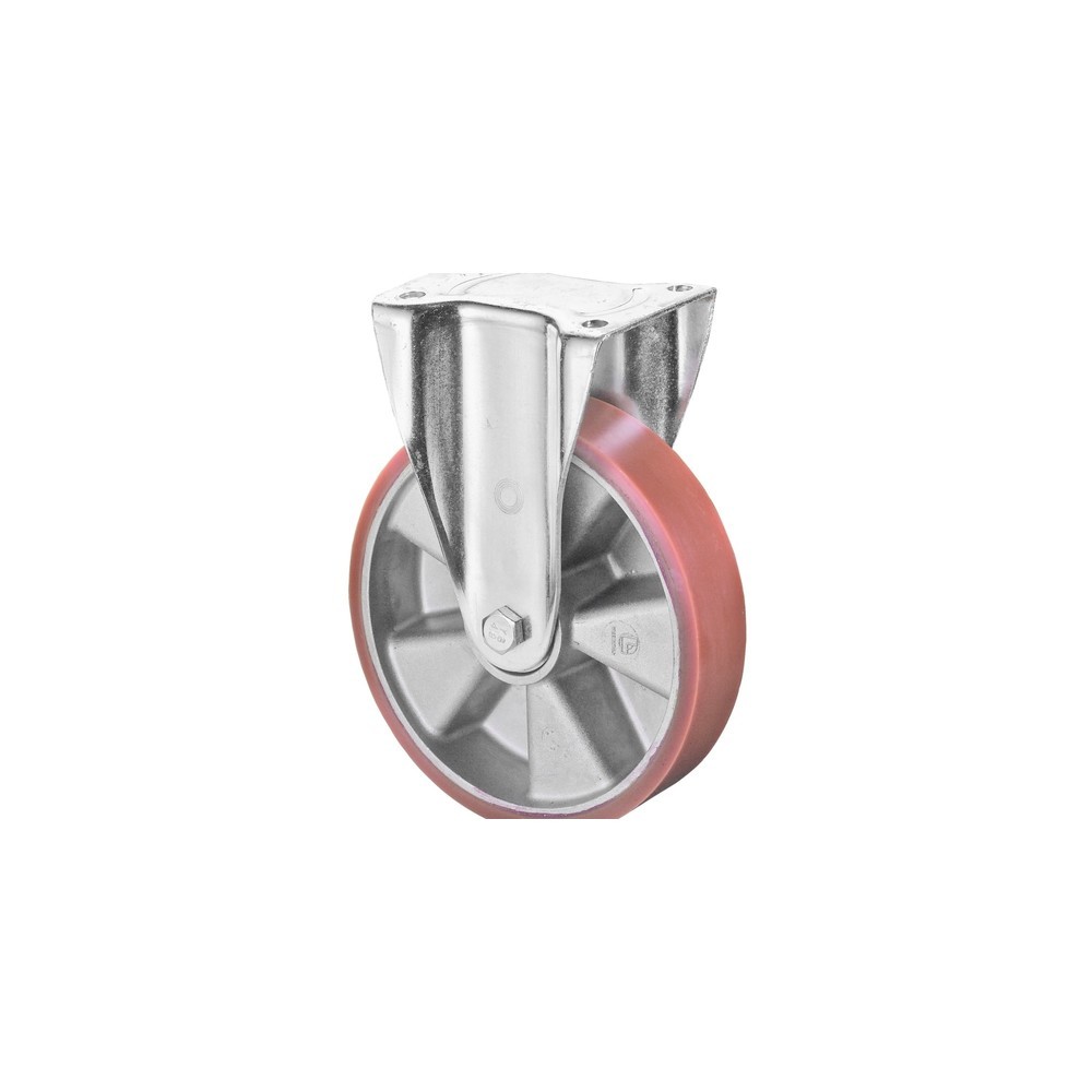 Immagine del prodotto: Rullo per carichi pesanti Prothane® in poliuretano fuso, rullo fisso, cuscinetto a sfera, piastra, Ø x larghezza 100 x 40 mm, portata 280 kg