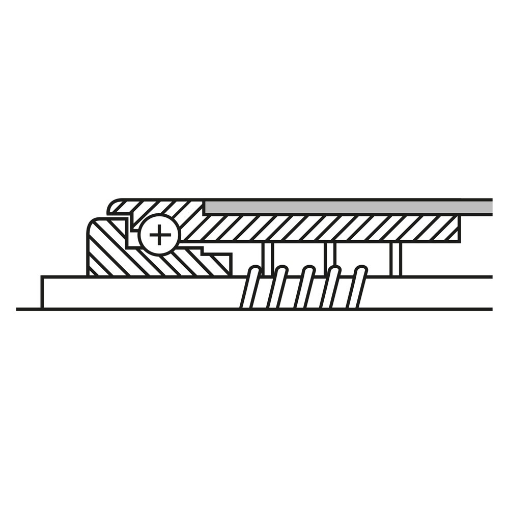 Immagine del prodotto n. 3: Rullo portante per rulliere, materiale plastico, asse molleggiato, Ø 20 mm, lunghezza 200 mm, portata 10 kg