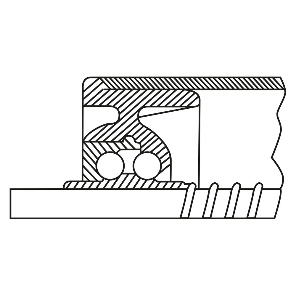Immagine del prodotto n. 3: Rullo portante per rulliere, materiale plastico, asse molleggiato, Ø 50 mm, lunghezza 200 mm, portata 20 kg, misura di incasso = lunghezza + 7 mm