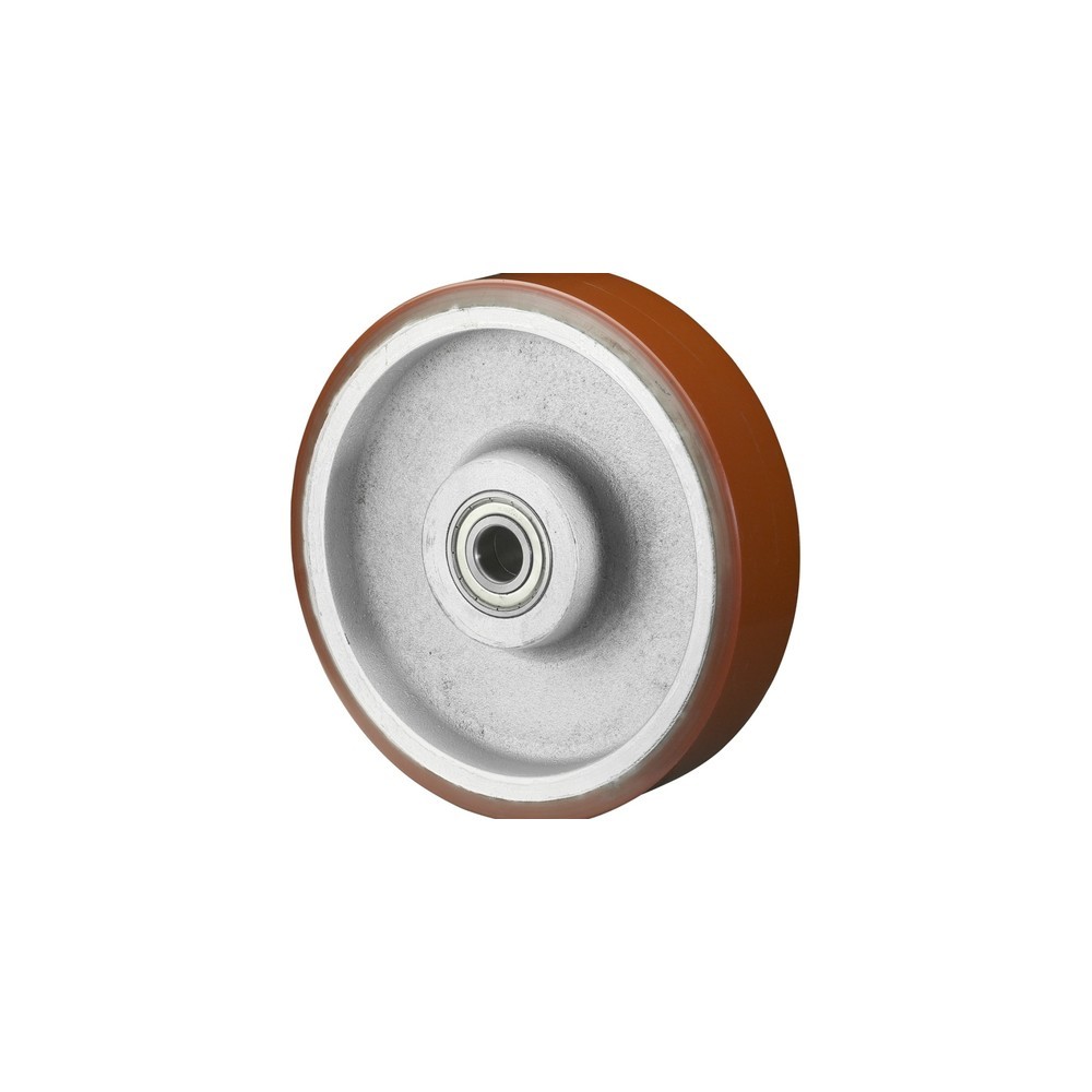 Immagine del prodotto: Rullo Prothane® in poliuretano fuso, cuscinetto a sfera, Ø x larghezza 100 x 50 mm, portata 400 kg
