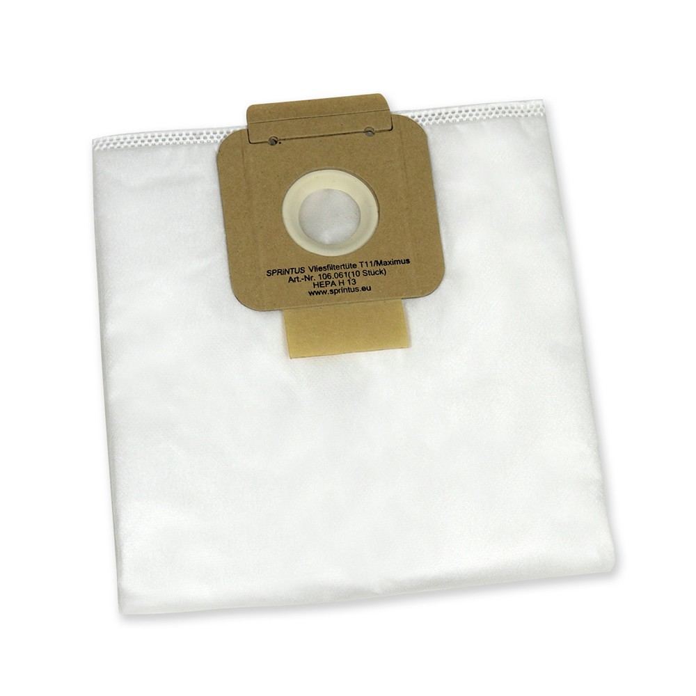 Immagine del prodotto: Sacchetto con filtro in tessuto non tessuto per aspirapolvere T11 EVO e Maximus PT, 9 litri, 10 pezzi/SU