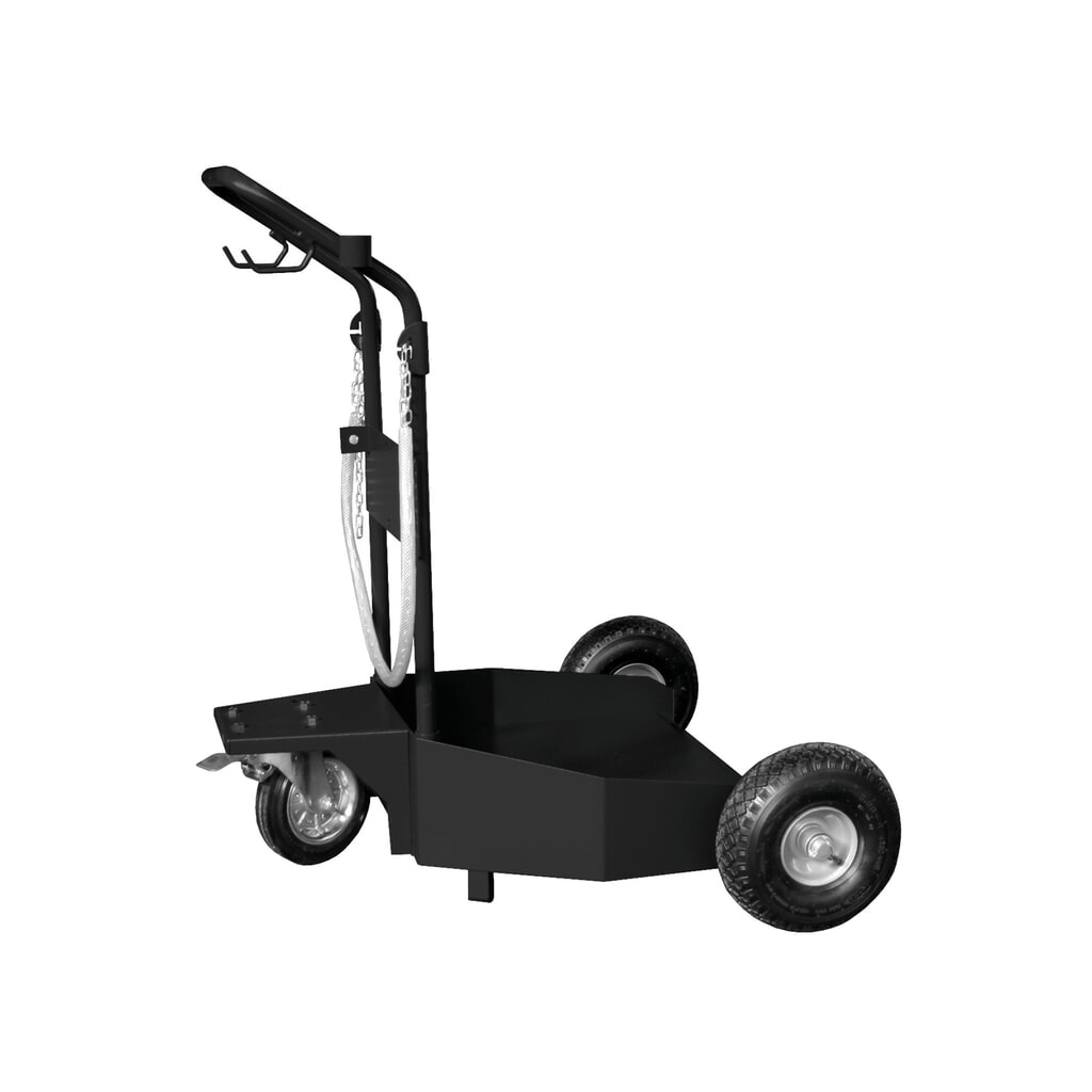 SAMOA-HALLBAUER Carrello per fusti da 200 litri, 3 ruote, incl. accessori