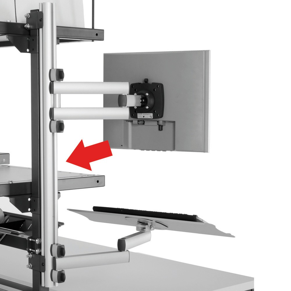 Immagine del prodotto: Sbarra profilata per braccio articolato EDV, per sistema con piano di imballaggio, HxLxP 750 x 51 x 40 mm