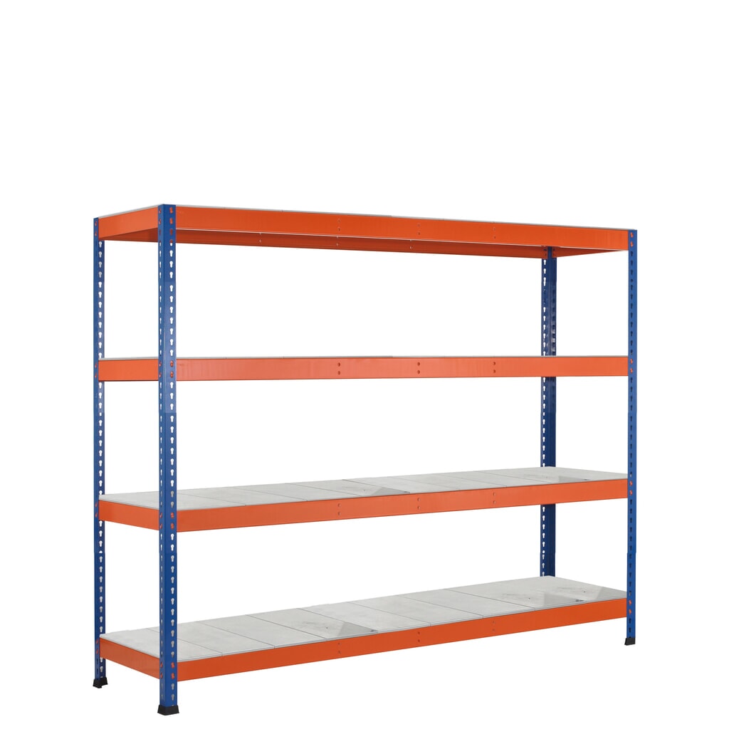 Scaffalatura a campata larga SCHULTE, con pianetti in acciaio, campata base, AxLxP 1.981 x 1.536 x 469 mm Immagine del prodotto: Scaffalatura a campata larga SCHULTE, con pianetti in acciaio, campata base, AxLxP 1.981 x 1.536 x 469 mm