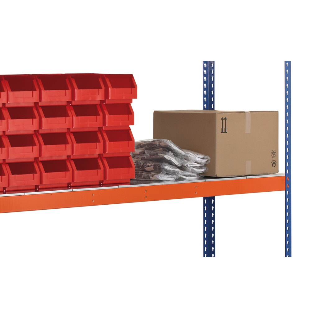 Scaffalatura a campata larga SCHULTE, con pianetti in acciaio, campata base, AxLxP 3.048 x 1.536 x 469 mm Immagine del prodotto n. 2: Scaffalatura a campata larga SCHULTE, con pianetti in acciaio, campata base, AxLxP 3.048 x 1.536 x 469 mm