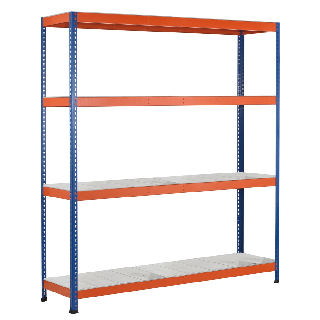 Scaffalatura a campata larga SCHULTE, con pianetti in acciaio, campata base, AxLxP 3.048 x 1.536 x 469 mm Immagine del prodotto: Scaffalatura a campata larga SCHULTE, con pianetti in acciaio, campata base, AxLxP 3.048 x 1.536 x 469 mm