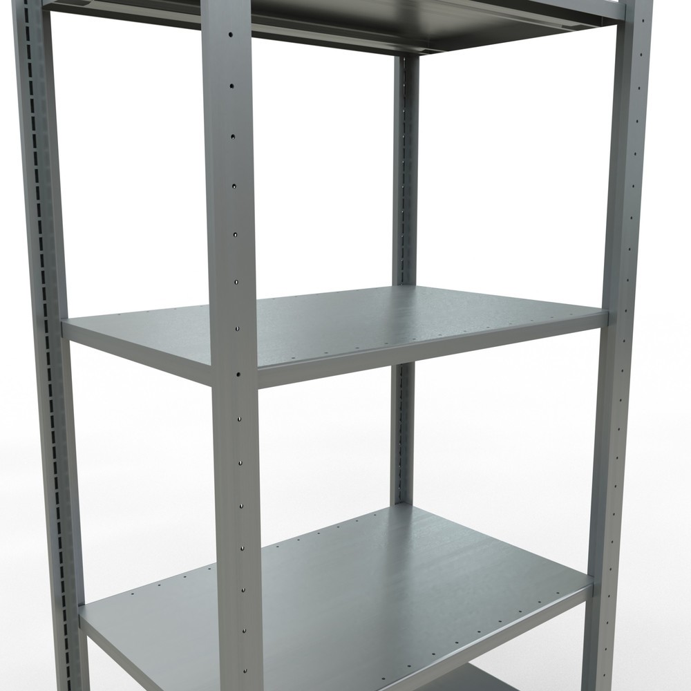Immagine del prodotto n. 4: Scaffalatura a ripiani SCHULTE zincata con 5 fondi in lamiera d'acciaio, portata per piano di 150 kg, AxLxP 2.000 x 810 x 536 mm