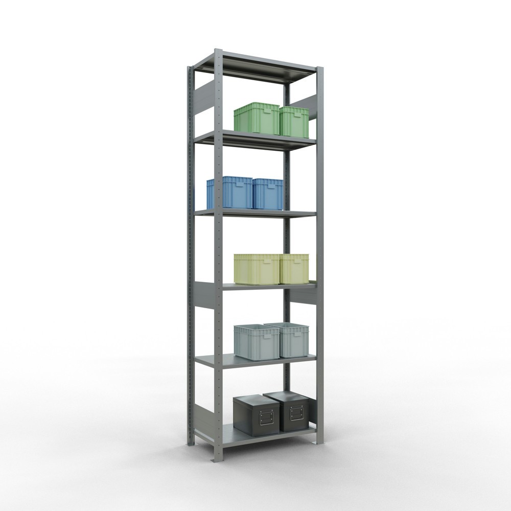 Immagine del prodotto n. 2: Scaffalatura a ripiani SCHULTE zincata, portata per piano di 150 kg, AxLxP 2.500 x 810 x 436 mm