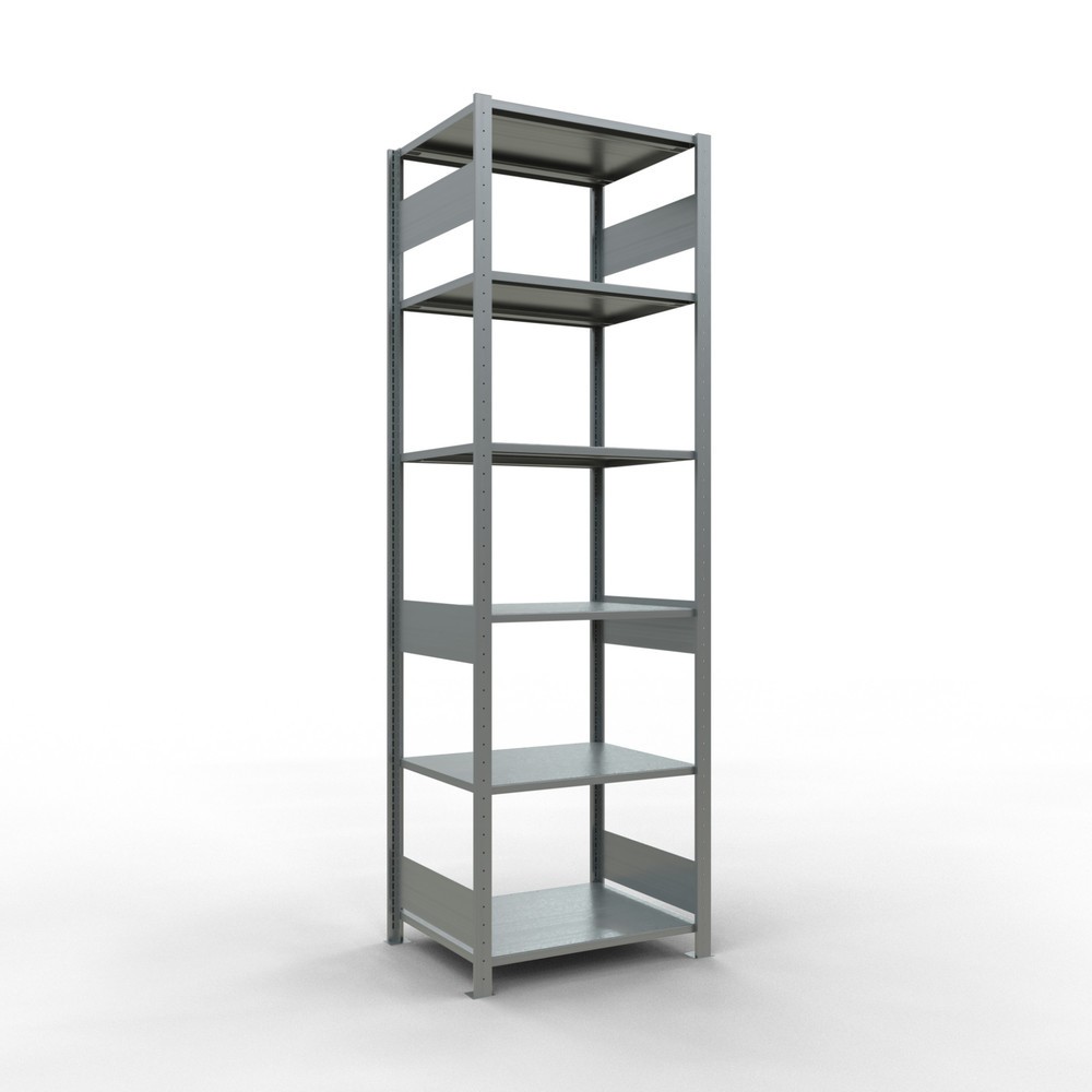 Immagine del prodotto: Scaffalatura a ripiani SCHULTE zincata, portata per piano di 150 kg, AxLxP 2.500 x 810 x 636 mm