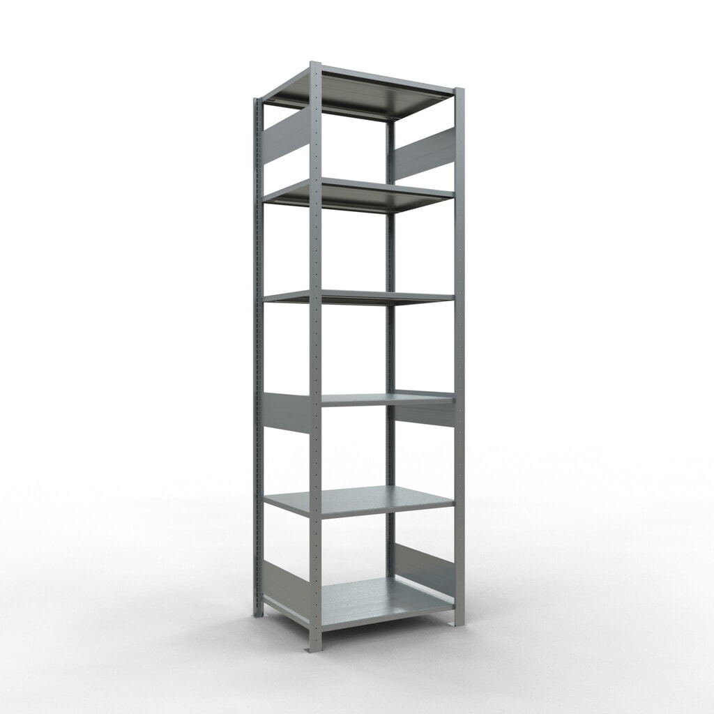 Immagine del prodotto: Scaffalatura a ripiani SCHULTE zincata, portata per piano di 150 kg, AxLxP 2.500 x 810 x 636 mm
