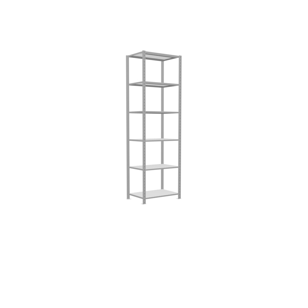 Scaffalatura a ripiani SCHULTE, grigio chiaro, portata per piano di 150 kg, AxLxP 2.500 x 810 x 536 mm Immagine del prodotto n. 2: Scaffalatura a ripiani SCHULTE, grigio chiaro, portata per piano di 150 kg, AxLxP 2.500 x 810 x 536 mm