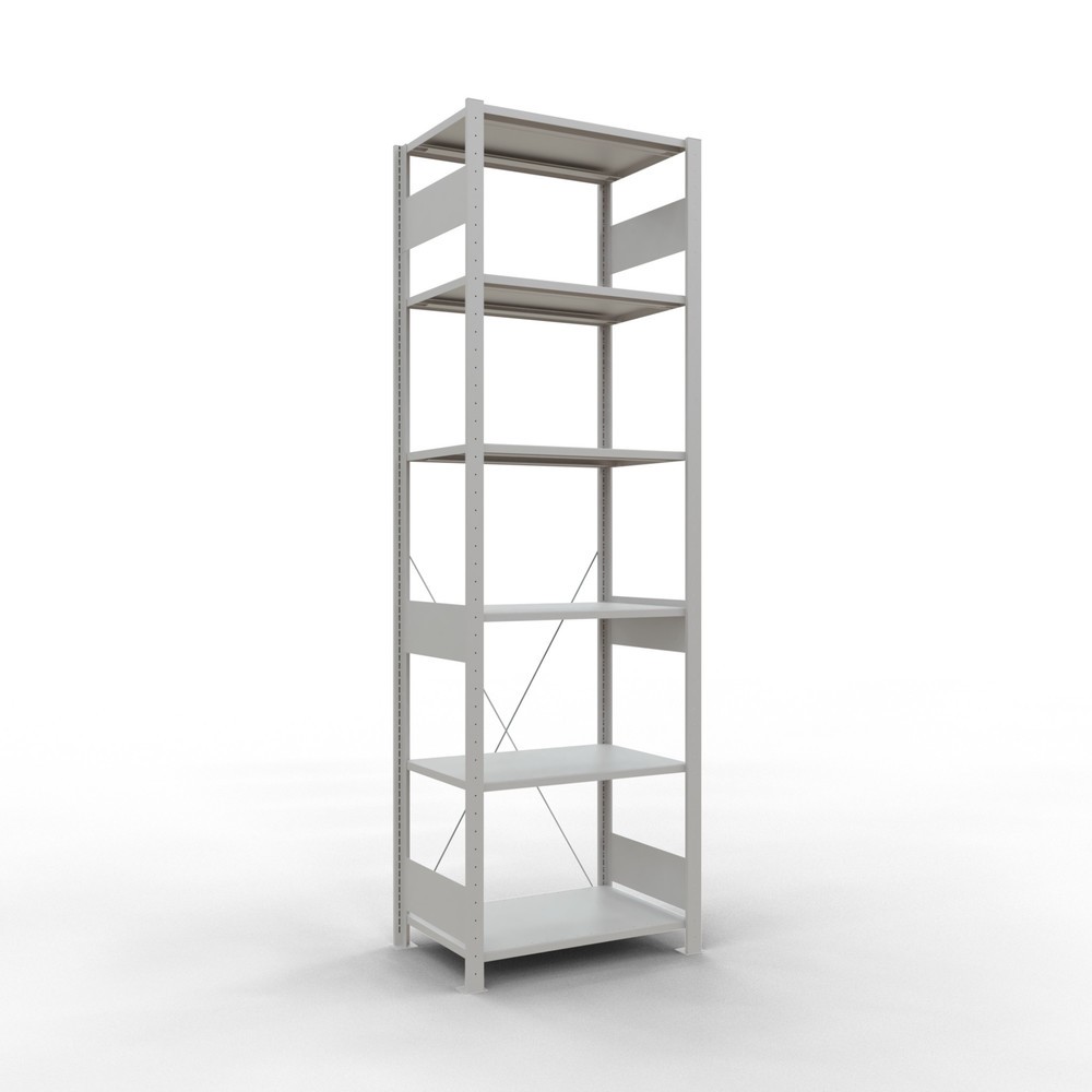 Immagine del prodotto: Scaffalatura a ripiani SCHULTE, grigio chiaro, portata per piano di 150 kg, AxLxP 2.500 x 810 x 536 mm