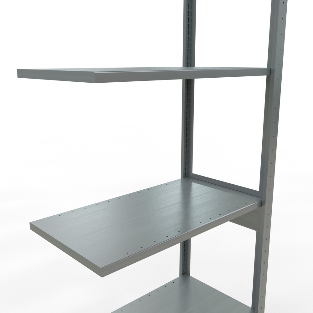 Immagine del prodotto n. 4: Scaffalatura a ripiani SCHULTE, montaggio a incastro, campata aggiuntiva, portata per piano 150 kg, zincata, HxLxP 2.500 x 750 x 400 mm