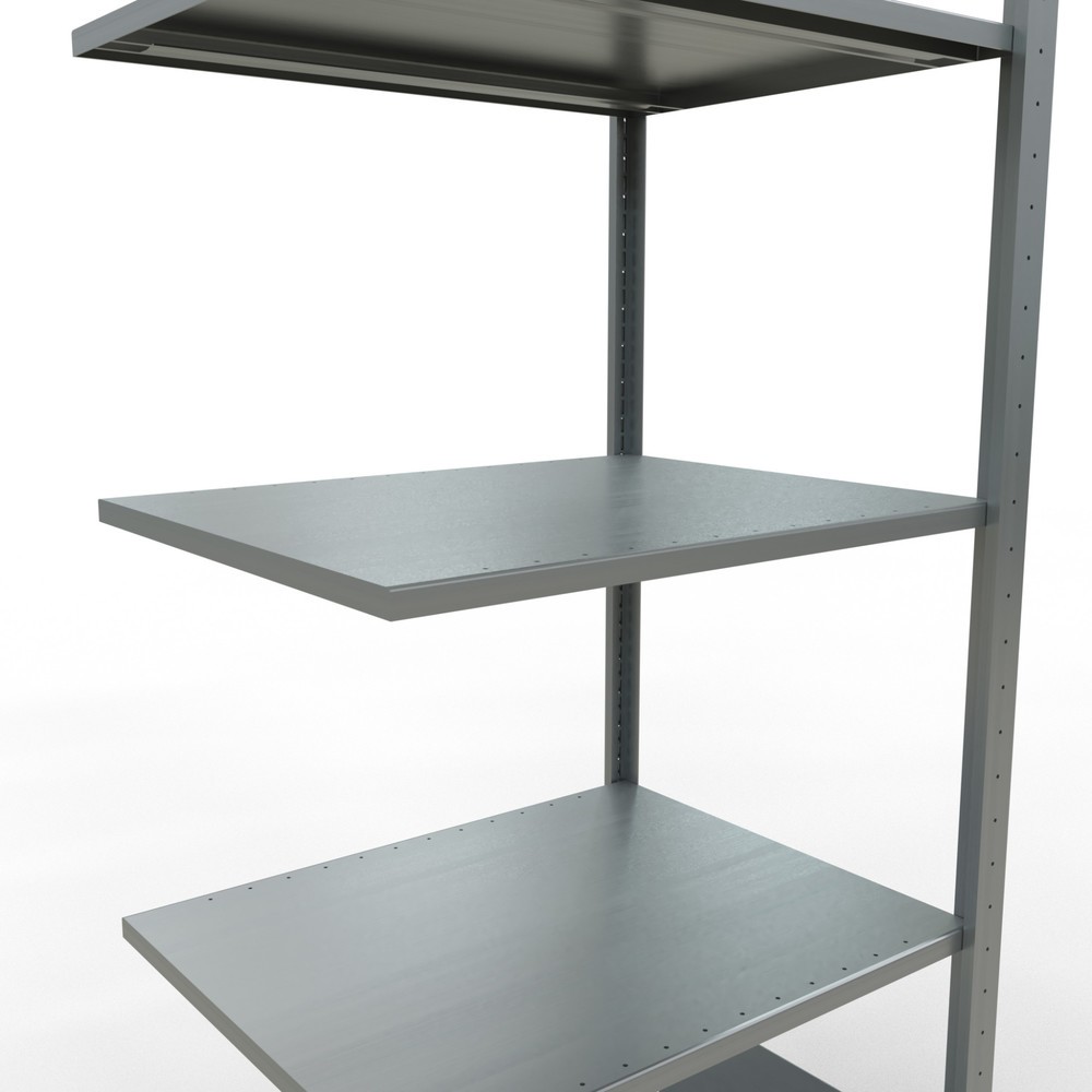 Immagine del prodotto n. 4: Scaffalatura a ripiani SCHULTE, montaggio a incastro, campata aggiuntiva, portata per piano 150 kg, zincata, AxLxP 2.000 x 750 x 600 mm