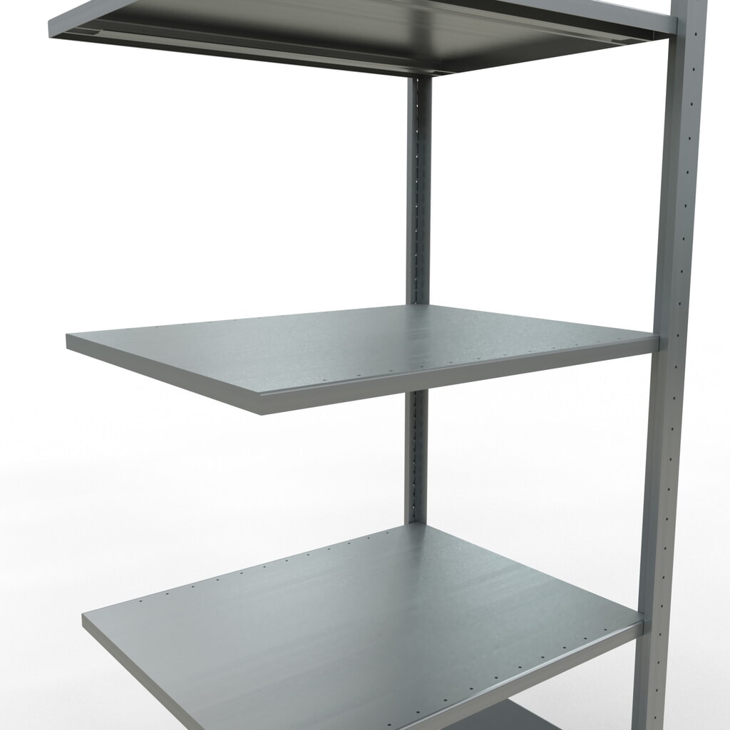 Immagine del prodotto n. 4: Scaffalatura a ripiani SCHULTE, montaggio a incastro, campata aggiuntiva, portata per piano 150 kg, zincata, AxLxP 2.000 x 750 x 600 mm