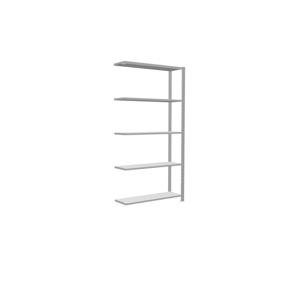 Immagine del prodotto n. 2: Scaffalatura a ripiani SCHULTE, montaggio a incastro, campata aggiuntiva, portata per piano 330 kg, grigio chiaro, AxLxP 2.000 x 1.000 x 300 mm