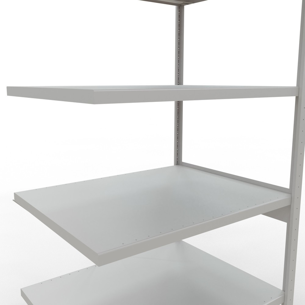 Immagine del prodotto n. 5: Scaffalatura a ripiani SCHULTE, montaggio a incastro, campata aggiuntiva, portata per piano 330 kg, grigio chiaro, AxLxP 2.500 x 1.000 x 800 mm