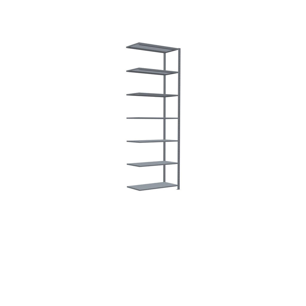 Scaffalatura a ripiani SCHULTE, montaggio a incastro, campata aggiuntiva, portata per piano 330 kg, zincata, HxLxP 3.000 x 1.000 x 500 mm Immagine del prodotto n. 2: Scaffalatura a ripiani SCHULTE, montaggio a incastro, campata aggiuntiva, portata per piano 330 kg, zincata, HxLxP 3.000 x 1.000 x 500 mm