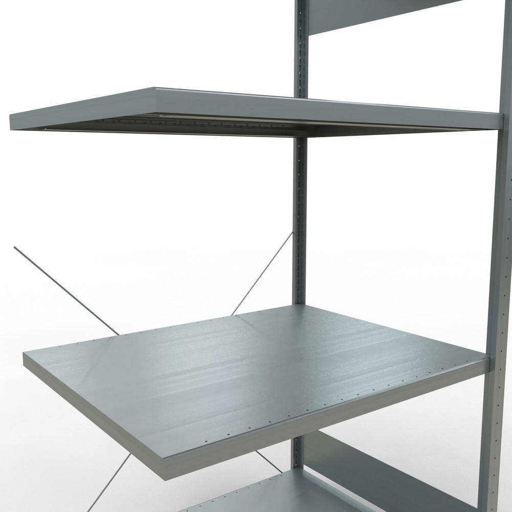 Immagine del prodotto n. 5: Scaffalatura a ripiani SCHULTE, montaggio a incastro, campata aggiuntiva, portata per piano 330 kg, zincata, AxLxP 2.000 x 1.000 x 800 mm