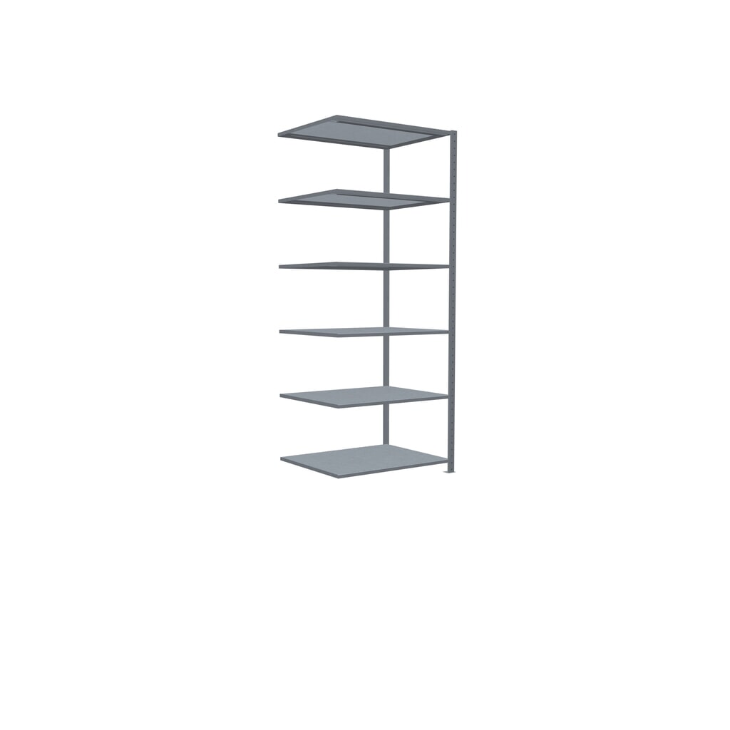 Scaffalatura a ripiani SCHULTE, montaggio a incastro, campata aggiuntiva, portata per piano 330 kg, zincata, AxLxP 2.500 x 1.000 x 800 mm Immagine del prodotto n. 2: Scaffalatura a ripiani SCHULTE, montaggio a incastro, campata aggiuntiva, portata per piano 330 kg, zincata, AxLxP 2.500 x 1.000 x 800 mm