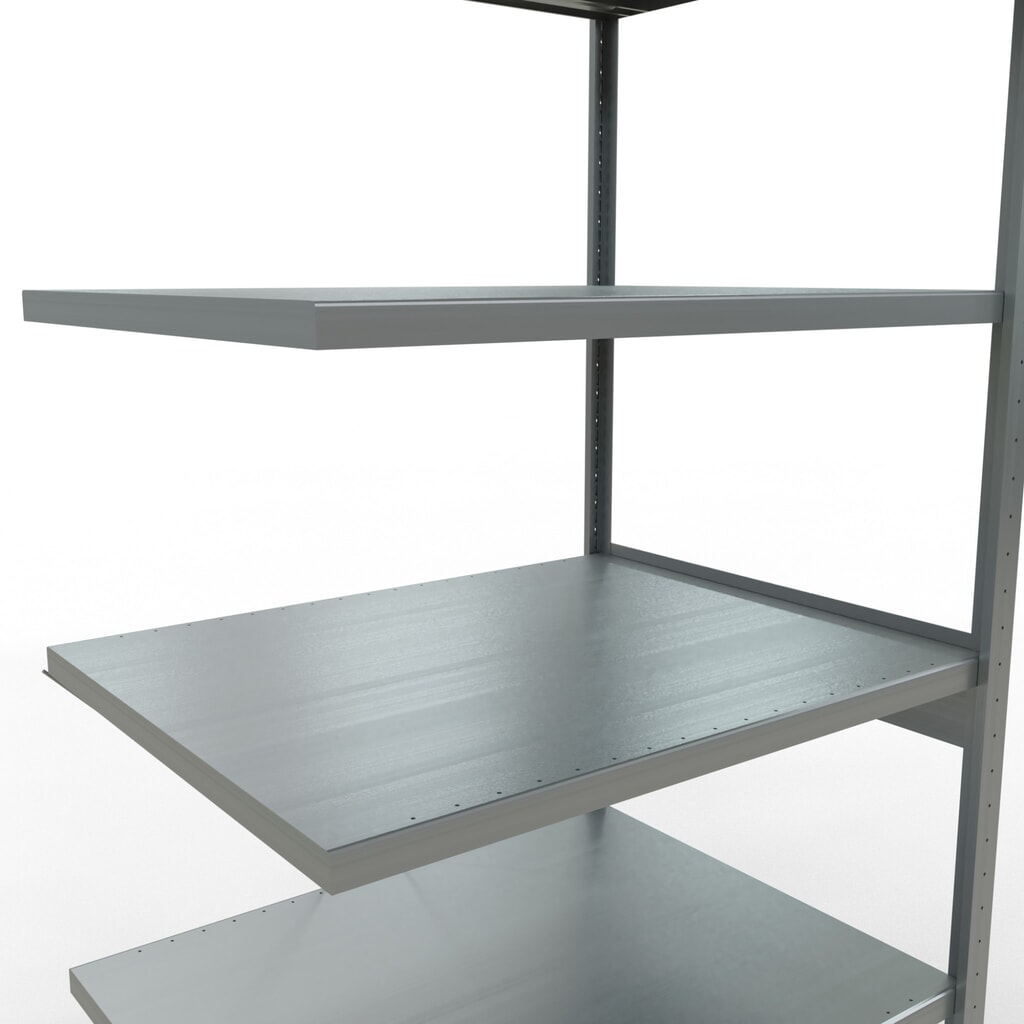 Immagine del prodotto n. 5: Scaffalatura a ripiani SCHULTE, montaggio a incastro, campata aggiuntiva, portata per piano 330 kg, zincata, AxLxP 2.500 x 1.000 x 800 mm