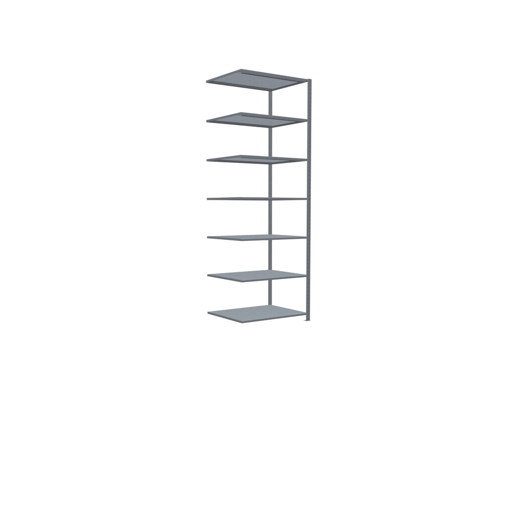 Immagine del prodotto n. 2: Scaffalatura a ripiani SCHULTE, montaggio a incastro, campata aggiuntiva, portata per piano 330 kg, zincata, AxLxP 3.000 x 1.000 x 800 mm