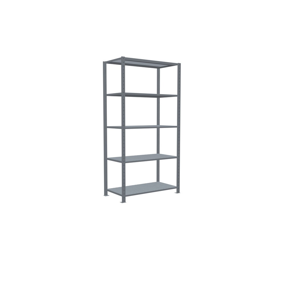 Immagine del prodotto n. 2: Scaffalatura a ripiani SCHULTE zincata con 5 fondi in lamiera d'acciaio, portata per piano di 330 kg, AxLxP 2.000 x 1.060 x 536 mm