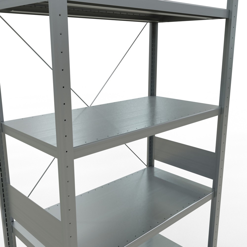 Immagine del prodotto n. 5: Scaffalatura a ripiani SCHULTE zincata, portata per piano di 330 kg, AxLxP 3.000 x 1.060 x 536 mm