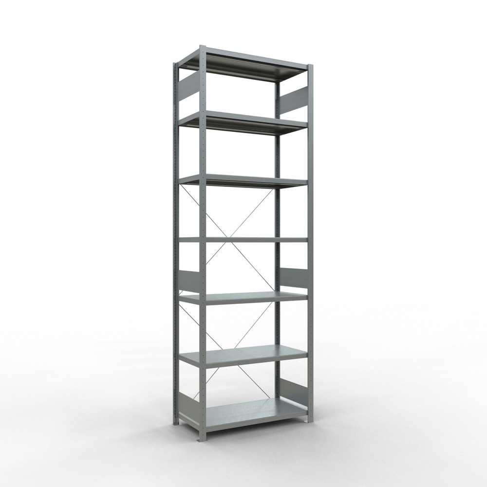 Immagine del prodotto: Scaffalatura a ripiani SCHULTE zincata, portata per piano di 330 kg, AxLxP 3.000 x 1.060 x 536 mm