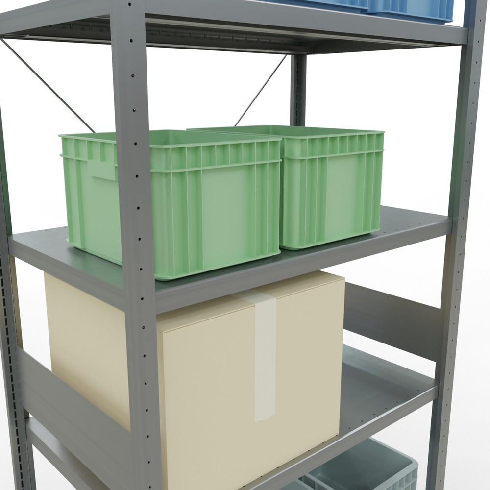 Immagine del prodotto n. 4: Scaffalatura a ripiani SCHULTE zincata, portata per piano di 330 kg, AxLxP 3.000 x 1.060 x 636 mm