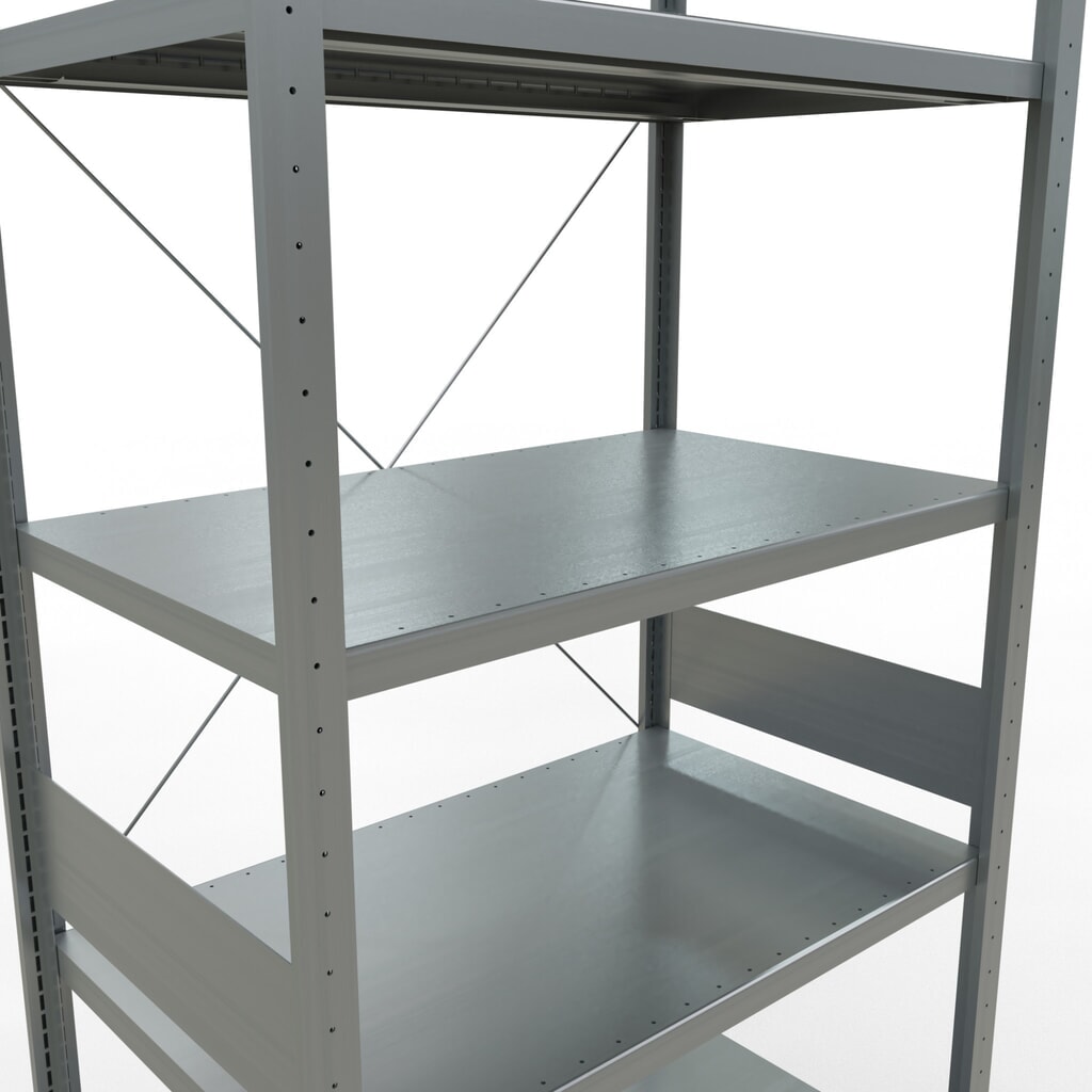 Immagine del prodotto n. 5: Scaffalatura a ripiani SCHULTE zincata, portata per piano di 330 kg, AxLxP 3.000 x 1.060 x 636 mm