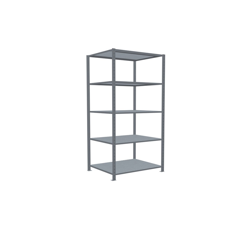 Immagine del prodotto n. 2: Scaffalatura a ripiani SCHULTE zincata con 5 fondi in lamiera d'acciaio, portata per piano di 330 kg, AxLxP 2.000 x 1.060 x 836 mm