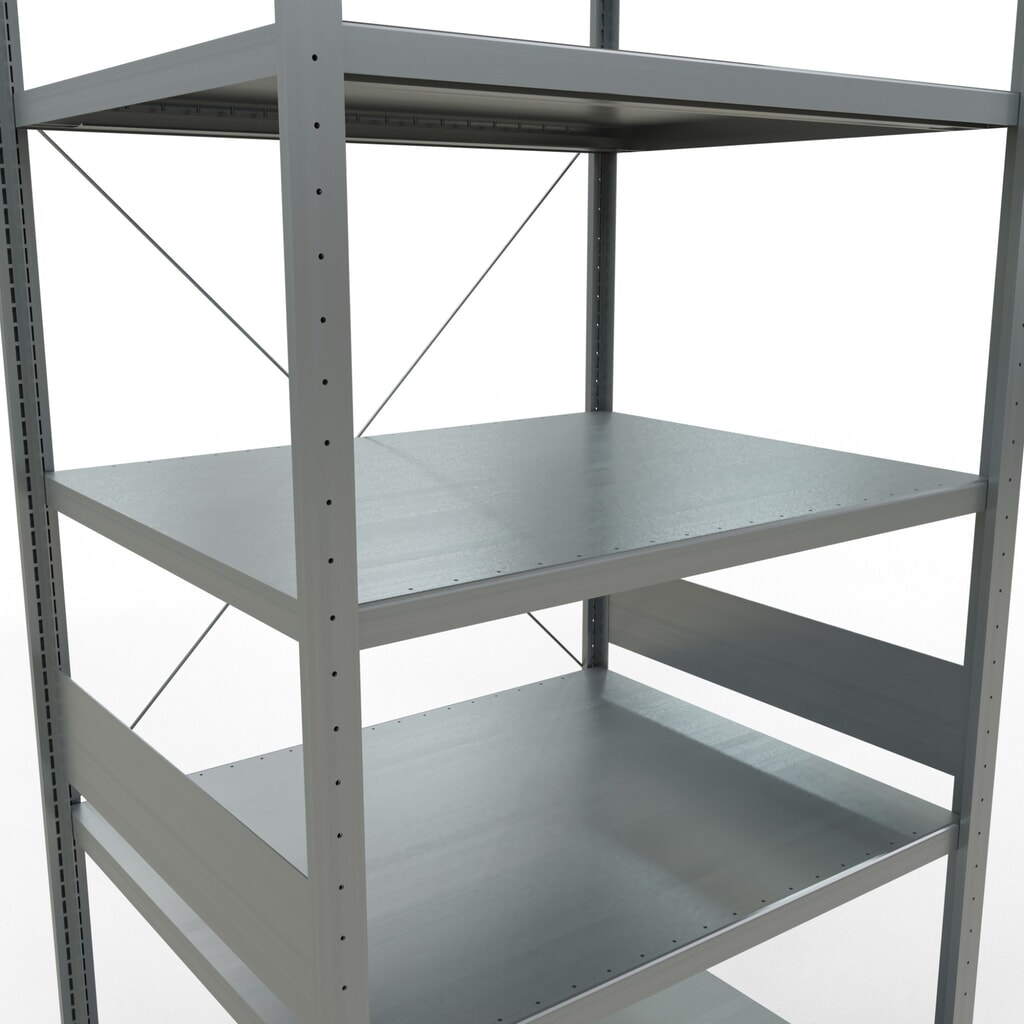 Immagine del prodotto n. 5: Scaffalatura a ripiani SCHULTE zincata, portata per piano di 330 kg, AxLxP 3.000 x 1.060 x 836 mm
