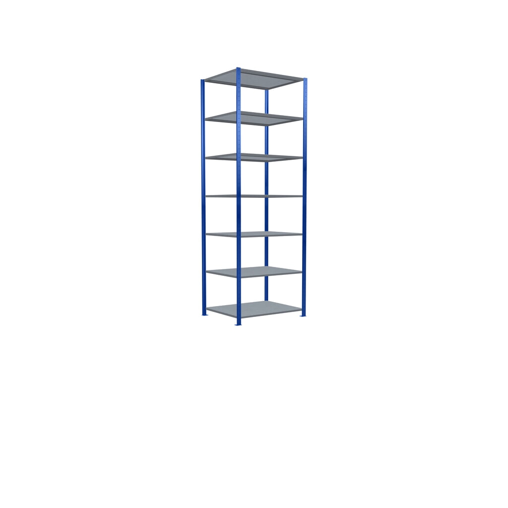 Scaffalatura a ripiani SCHULTE, blu genziana/zincato, portata per piano di 330 kg, AxLxP 3.000 x 1.060 x 836 mm Immagine del prodotto n. 2: Scaffalatura a ripiani SCHULTE, blu genziana/zincato, portata per piano di 330 kg, AxLxP 3.000 x 1.060 x 836 mm