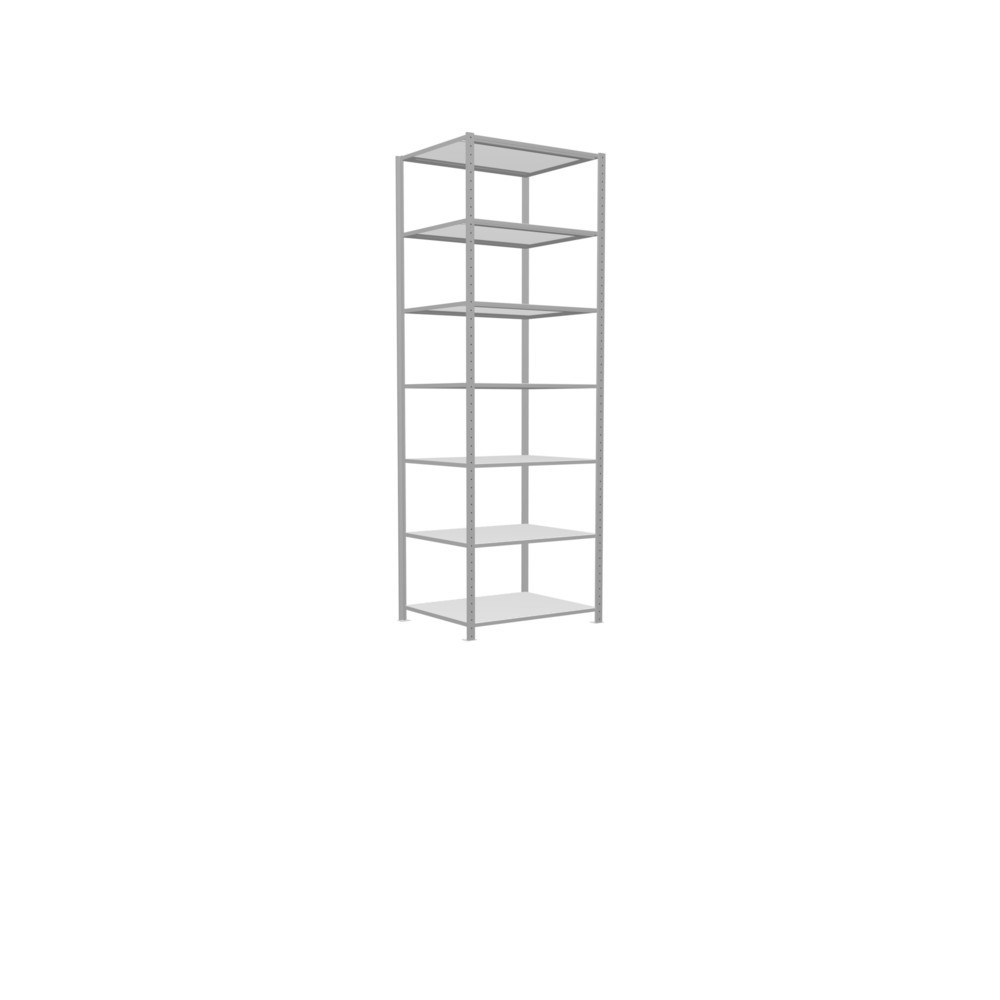 Immagine del prodotto n. 2: Scaffalatura a ripiani SCHULTE, grigio chiaro, portata per piano di 330 kg, AxLxP 3.000 x 1.060 x 836 mm