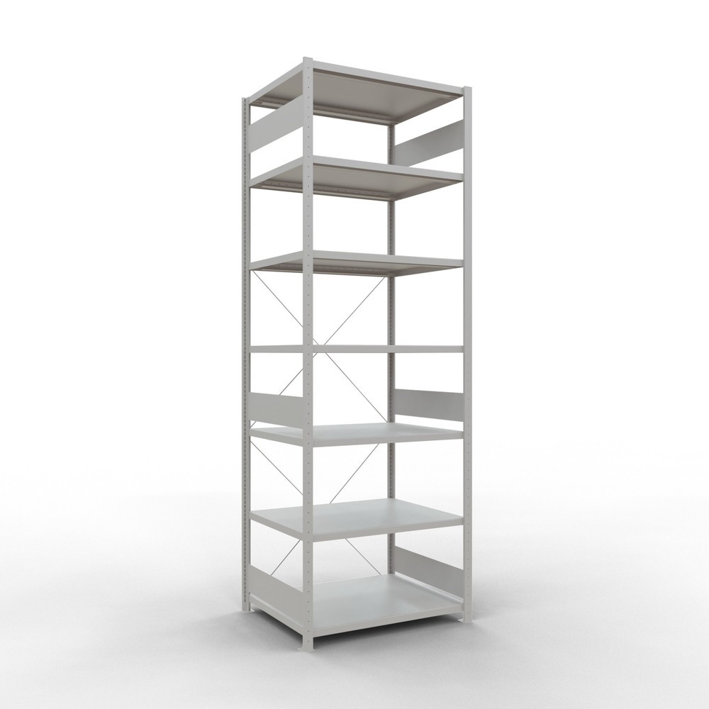 Immagine del prodotto n. 1: Scaffalatura a ripiani SCHULTE, grigio chiaro, portata per piano di 330 kg, AxLxP 3.000 x 1.060 x 836 mm